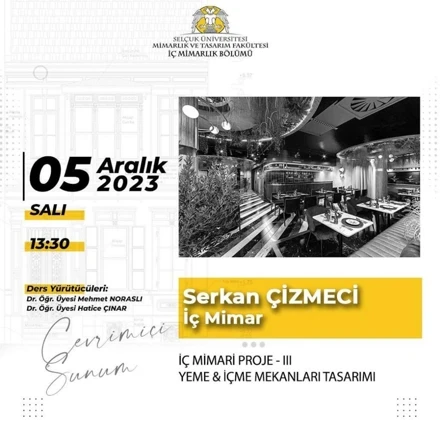 Webinar "Yeme-İçme Mekanları Tasarımı"